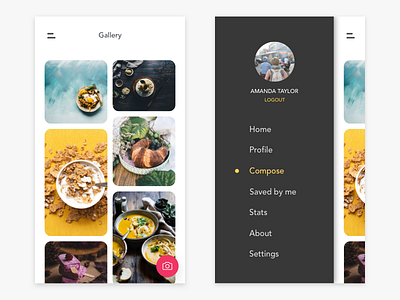 About Food Interaction 1 app colour ui ux