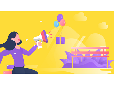 Aha Support card colour illustration ui ux