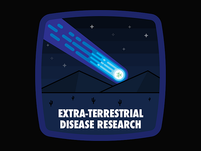 Dystopian Badges: Extra-Terrestrial Disease Research