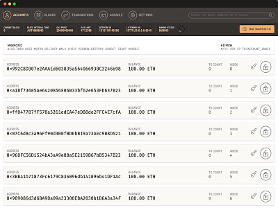 Ganache Ethereum Test Chain App desktop ethereum