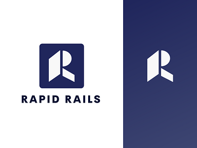 Rapid Rails Logo design logo rails