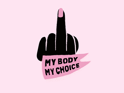 Middle finger girlpower grlpwr hand middle finger my body my choice nails pink