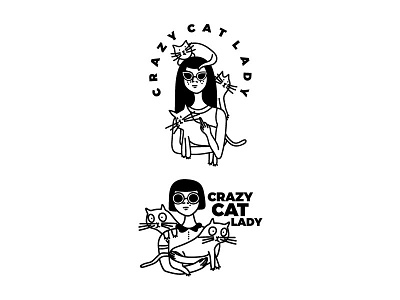 Crazy cat lady babes cat cats crazy girl girls kitty lady sunglasses weird woman women