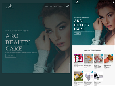 Aro Beauty Care WordPress Website.