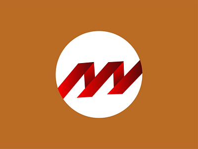M crypto nft blockchain logo design