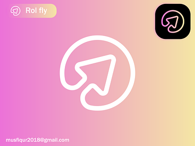 ROL FLY CRYPTO,NFT,BLOCKCHAIN BRANDING LOGO DESIGN