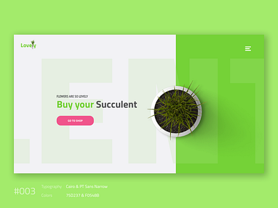 Landing Page dailyui design ecommerce fonts interface design minimal ui