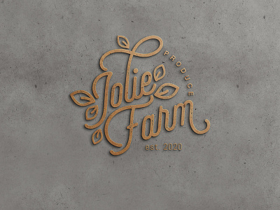 Jolie Farm - Visual Identity branding design logo typography