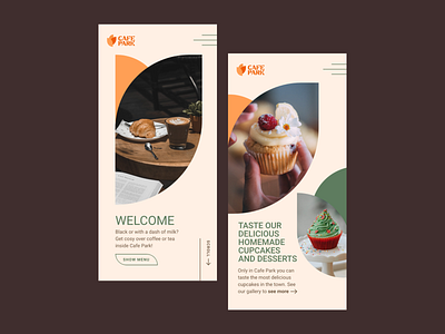 Cafe Park Mobile Web Concept