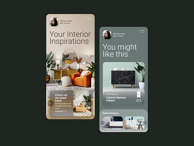 Interior Inspiration Website Concept