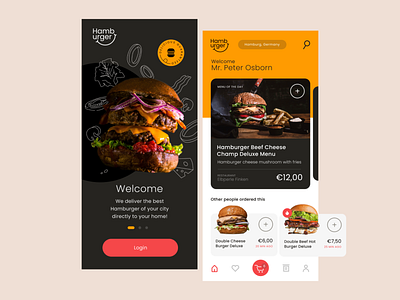 Hamburger App Concept