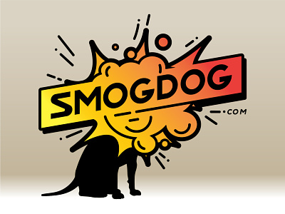 Smogdog illustration logo pictograms t shirt vector