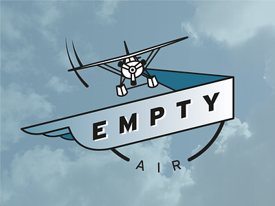 Empty Air Logo airplane flying logo plane sky