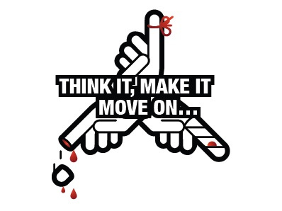 Think it, make it, move on… graphic illustration