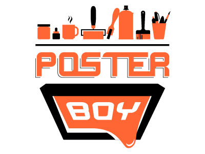 Posterboy logo icons illustration logo pictograms vector