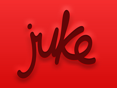 juke app logo logo music typography