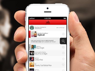 juke app preview mobile application music ui