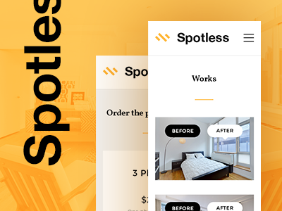 Spotless 3d clean spotless ui ux visualisation webdesign