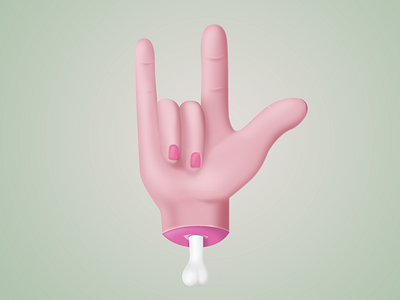 Kouli avatar hand heil icon illustration signal