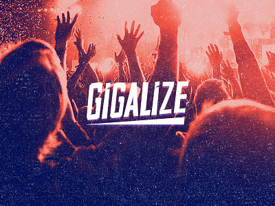 Gigalize logo crowd logo logotype music startup