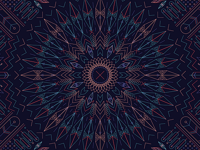 Neon indian geometry indian navaho outline pattern shapes symmetry texture