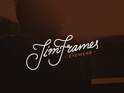 Jim Frames rejected eyewear glasses hand lettering logo sunglasses typography