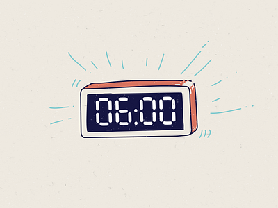 Alarm Clock alarm am clock digital illustration six sketch wake up