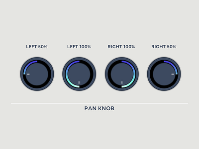 Pan Knob design digital dj knob music software sound ui ux web