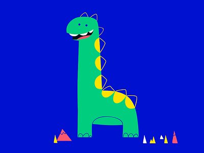 Dino character children dino dinosaur happy illustration kids smile