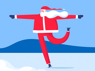 Santa figure skating