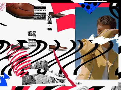 DA branding branding collage fashion illustration manipulation maximalist typography