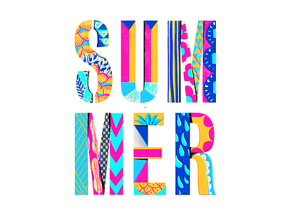 Summer break design faze lettering summer typography vacation