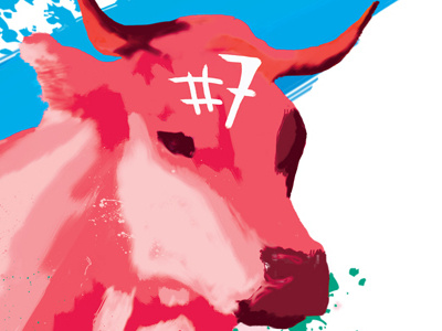 Goet#7 7 illustration painting vache