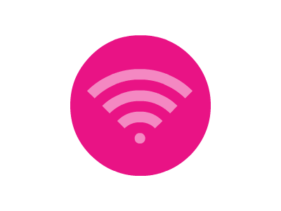 Obligatory Wifi Animation animated animation circle dot gif pink wifi