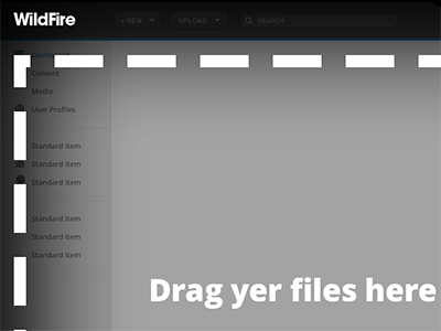 Drag Drop cms drop upload