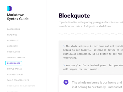 Markdown syntax guide