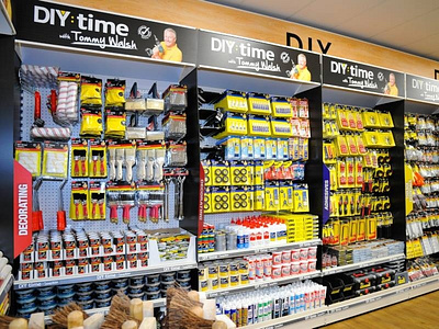 DIY time - Tommy Walsh x Poundland customer experience design design graphic design layout retail design store design typography