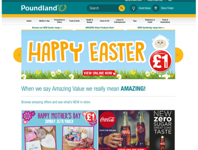Easter at Poundland design graphic design illustration typography web design website