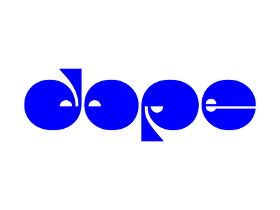 Dope design display font lettering letters logo type typeface typography wordmark