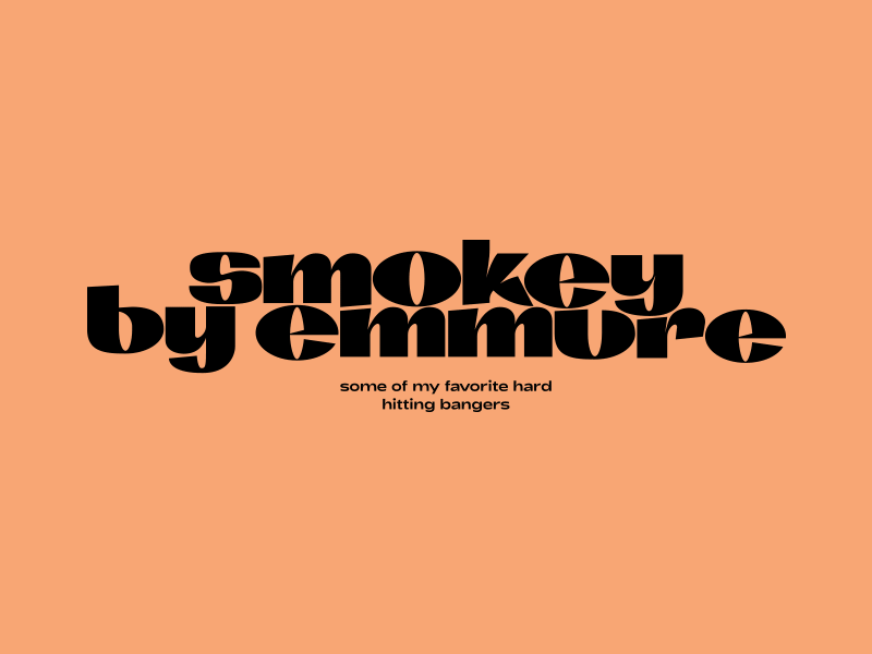 Smokey design display font graphic lettering letters logo title design type type logo typeface typography wordmark