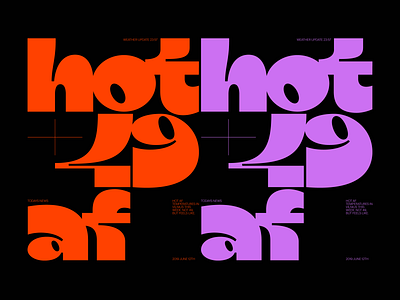 Hot AF design display font graphic graphic design lettering letters logo poster poster design type type logo typeface typographic typography wordmark