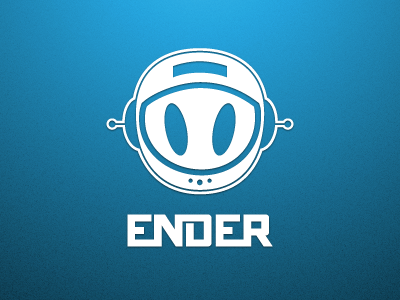 Space man astronaut character enderlabs logo space