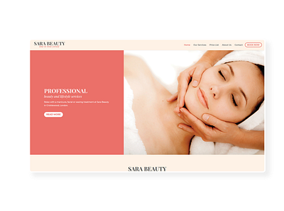 Sara Beauty ➥ Web Design beauty beauty salon creative design prestashop uiux ux design web design web development