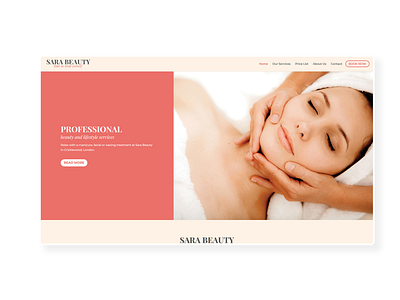 Sara Beauty  ➥ Web Design