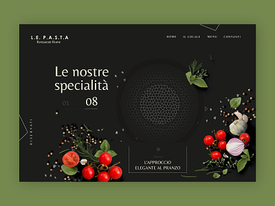 Retaurant Pasta ➥ Web Design color palette colors design food graphic design home page interface design layout restaraunt restaurants ui web web design web design collection web development webdesigner webdesigners website website design wordpress