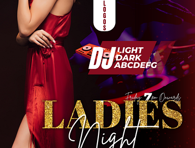 Party Flyer (ladies theme) app branding design graphic design illustration logo typography ui ux vector