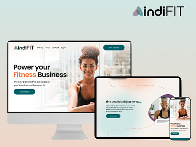 indiFIT Fitness Website 3d animation app branding design graphic design icon illustration logo motion graphics ui