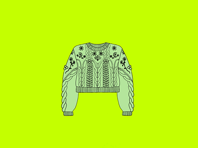 folk sweater design draw embroidery fashion fashion design folk graphic design illustration jersey knit painting punto ropa sweather tricot winter