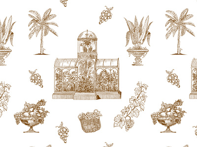 Toile de jouy pattern