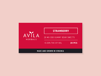 Avila Herbals branding cbd design graphic design label design logo minimal packaging simple